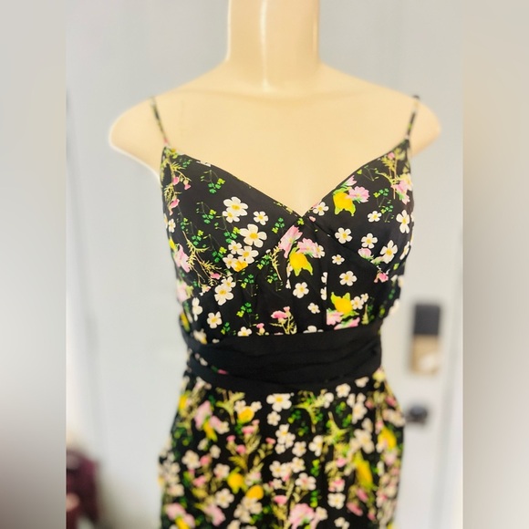 Cynthia Rowley Capri Dress -Black floral size 8 New - Picture 8 of 14